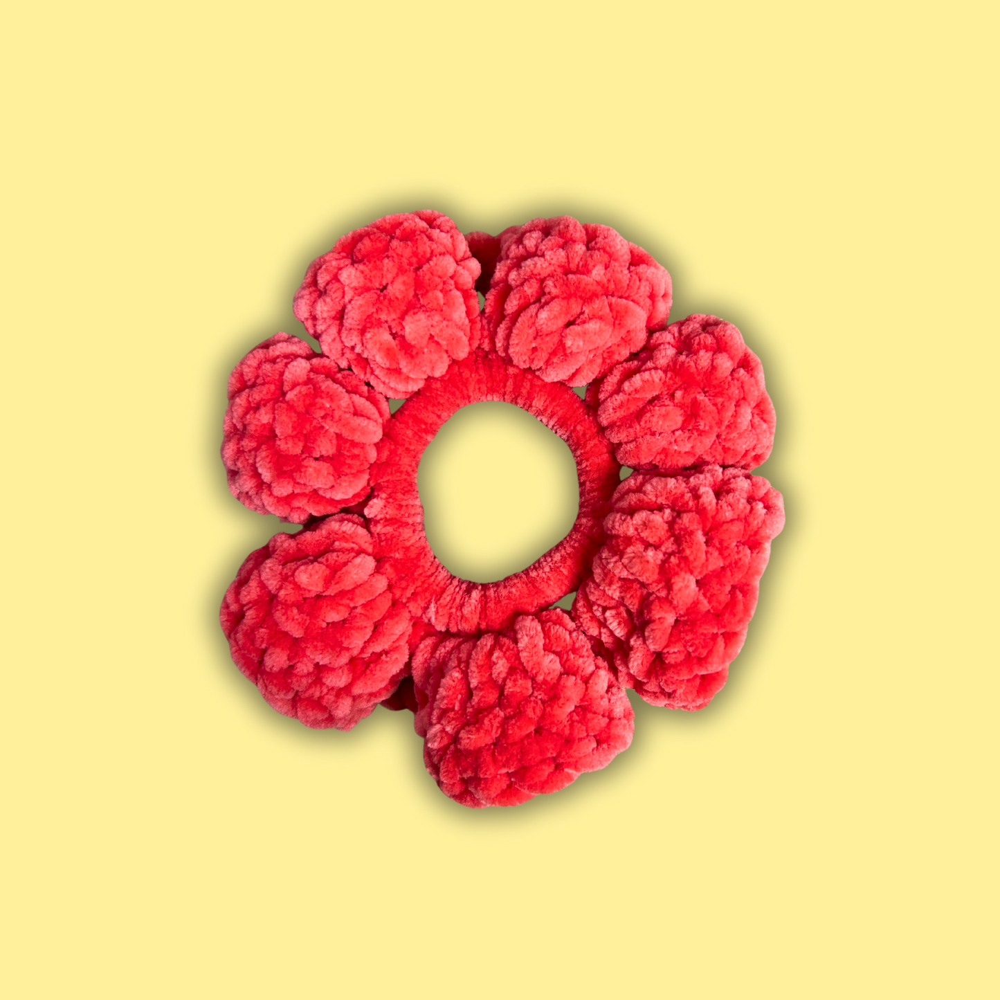 Gros scrunchie - Rose vif