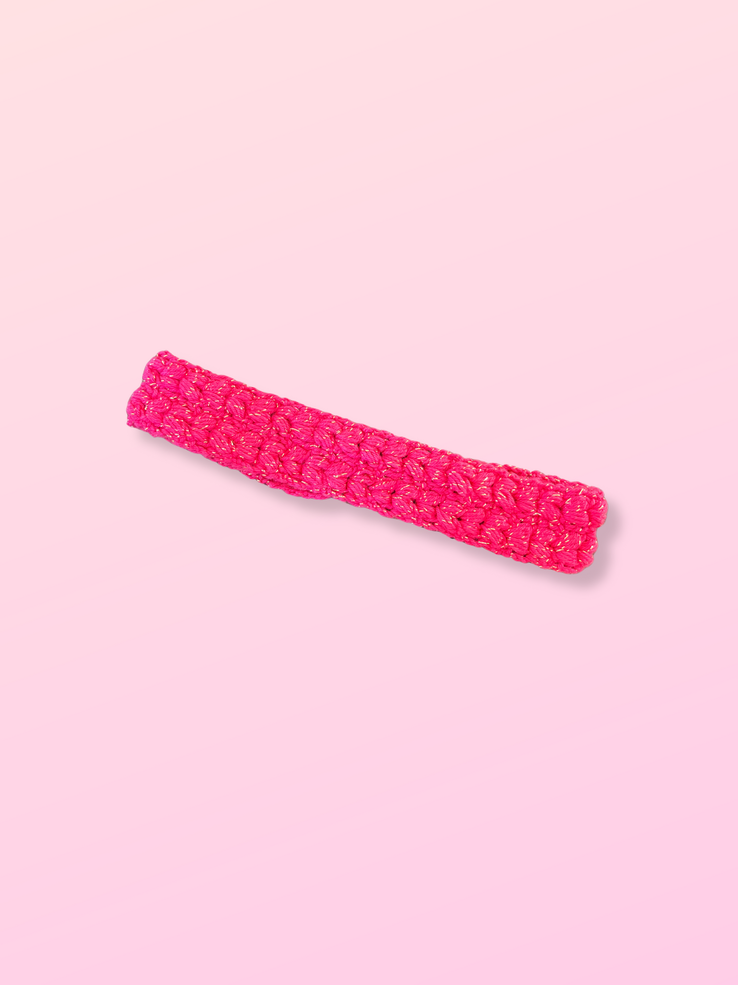 🪩 Bandeau Vittoria en coton - Framboise et Lurex