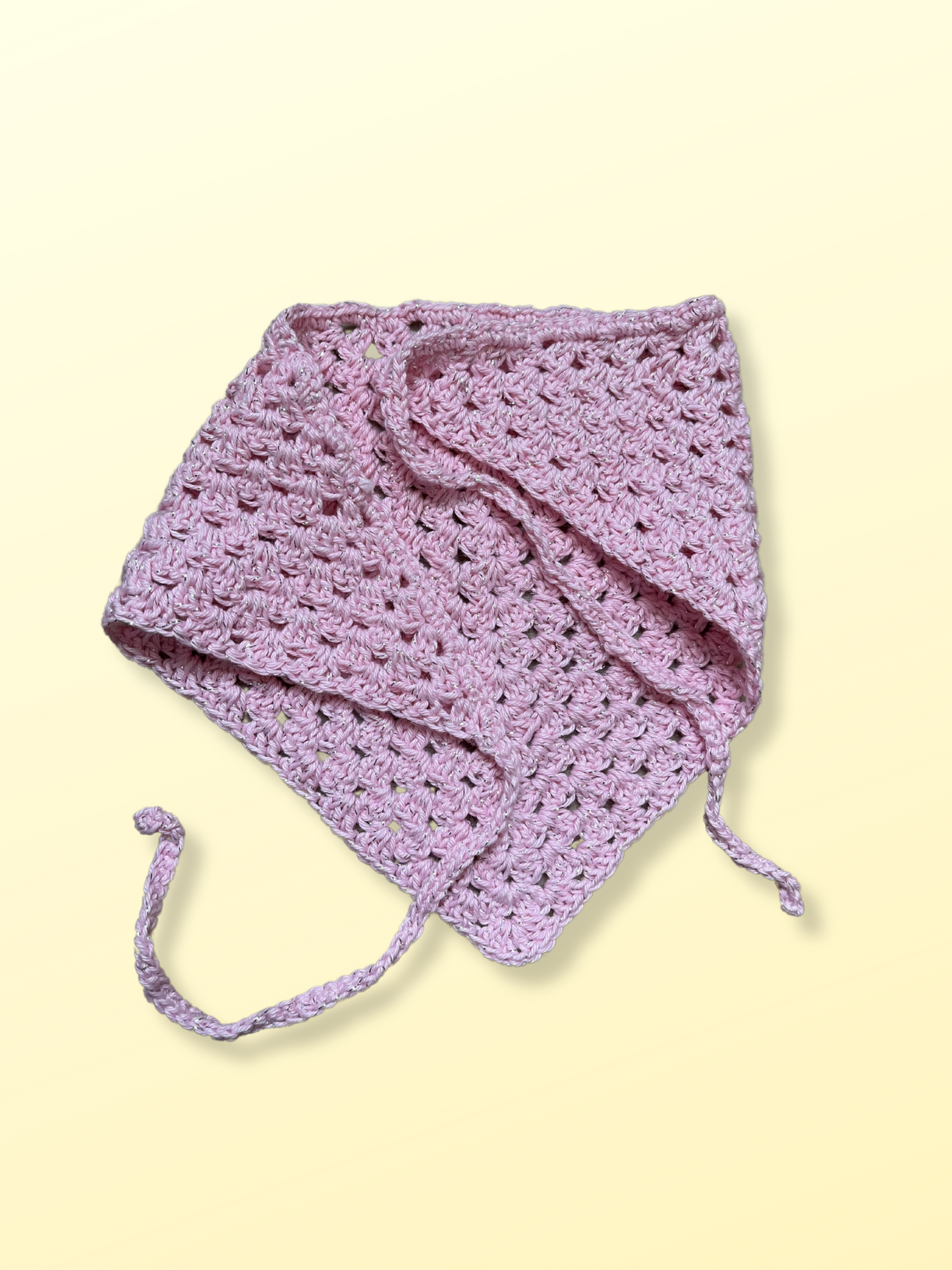đȘ© Bandana Sasha Violet et lurex- Coton đ