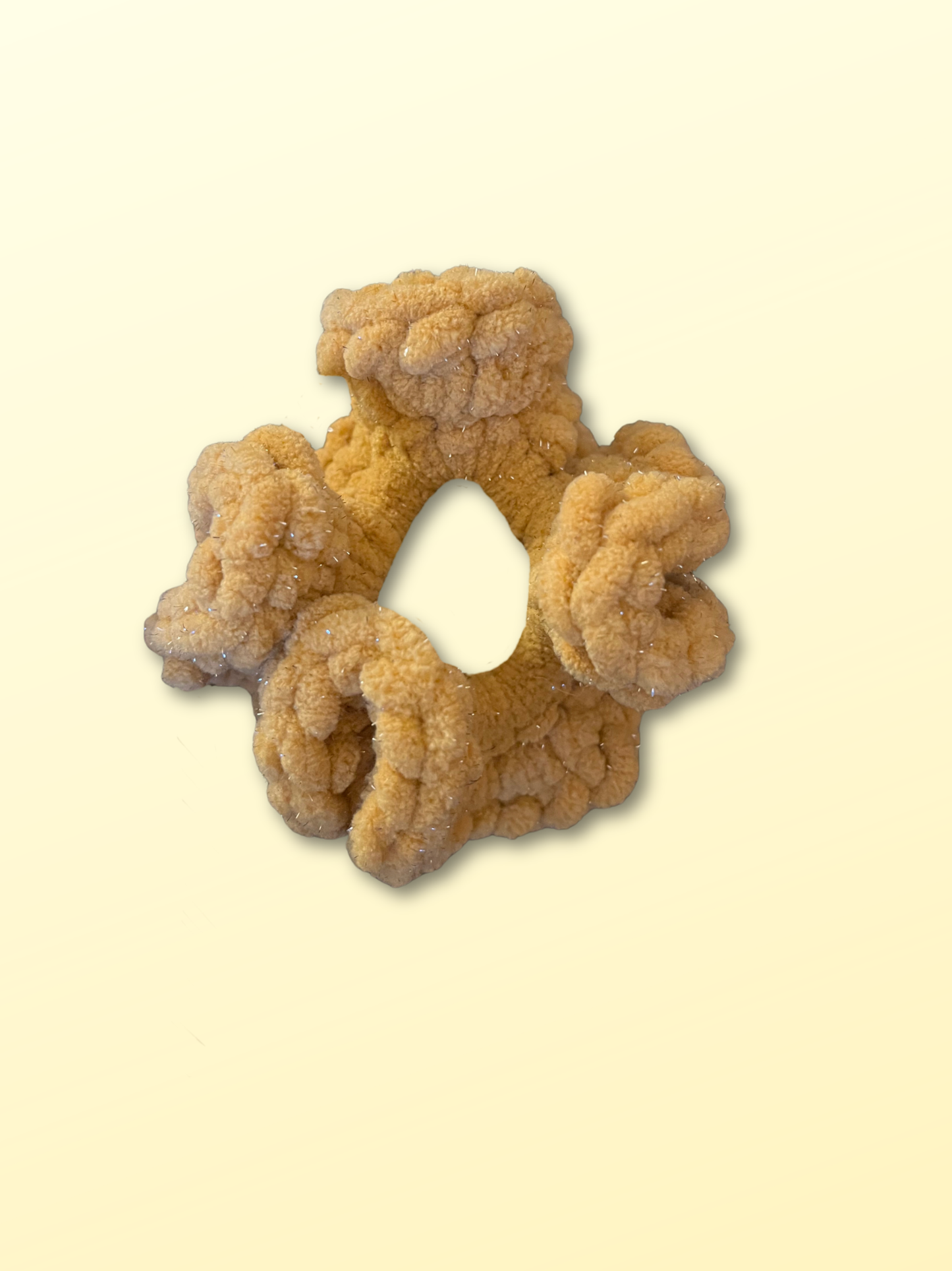 🪩 Scrunchie Francie Doré pailleté - Medium