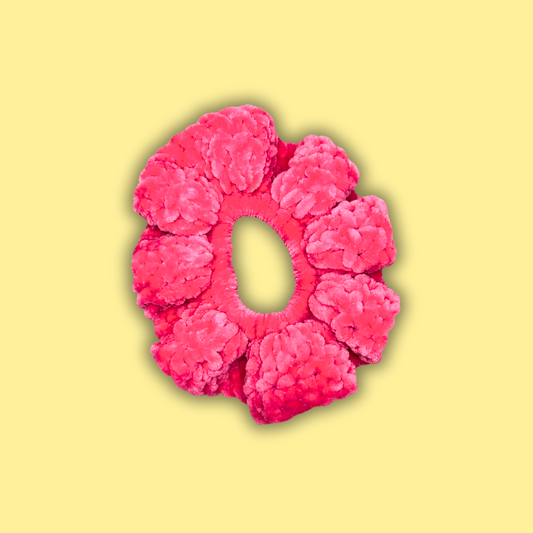 Gros scrunchie - Fuschia clair