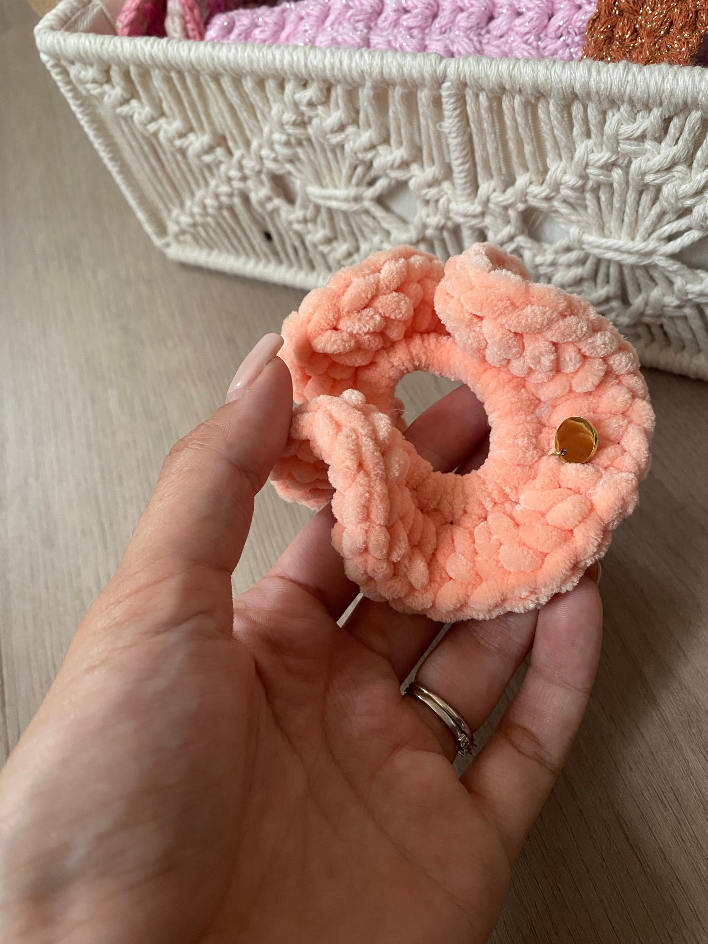 Scrunchie Francie Peach - Medium