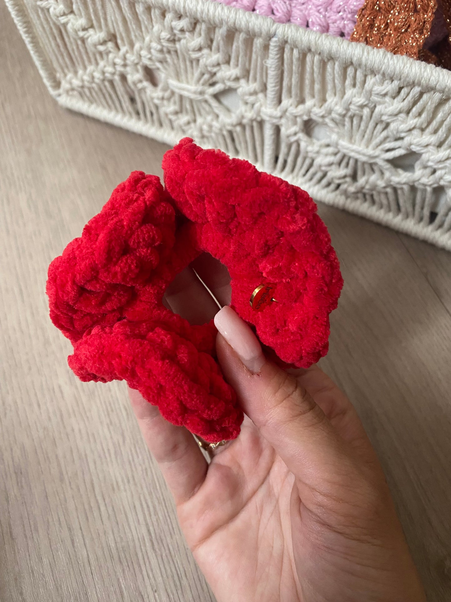 Scrunchie Francie Rouge - Medium