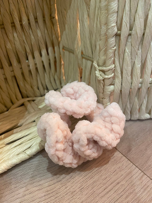 Scrunchie Francie Rose pâle - Medium