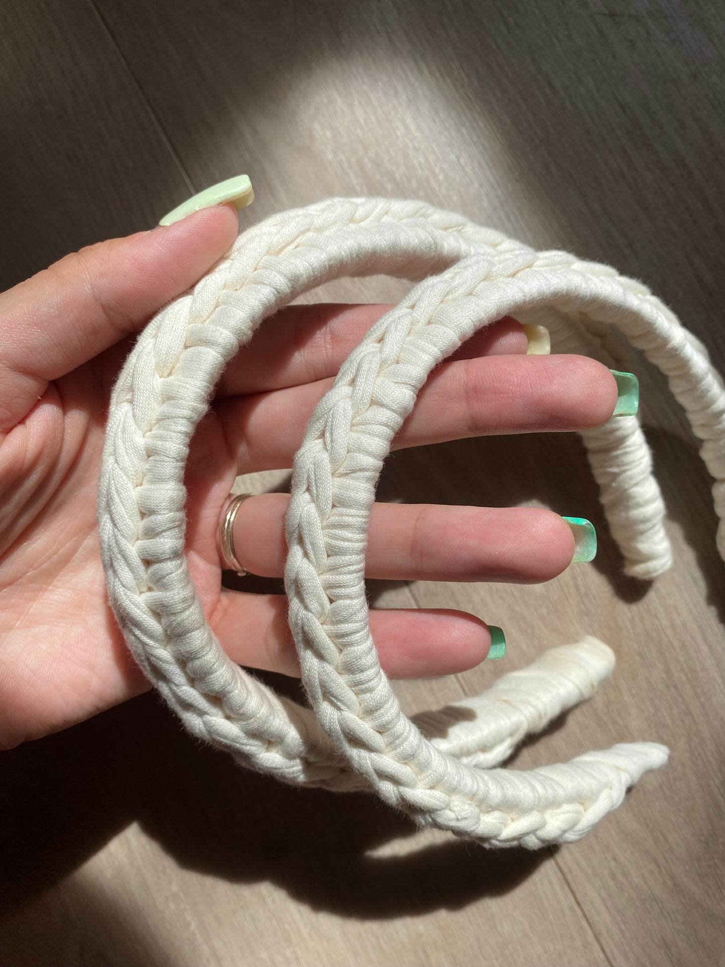 Serre-tête Anouch Blanc cassé 🧡 2 tailles disponibles