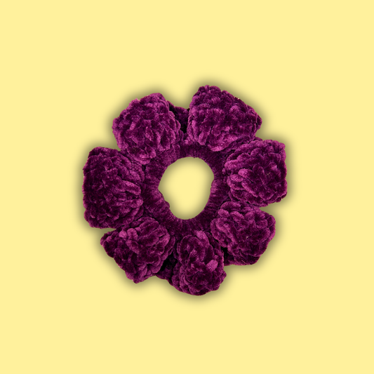 Gros scrunchie - Bordeaux