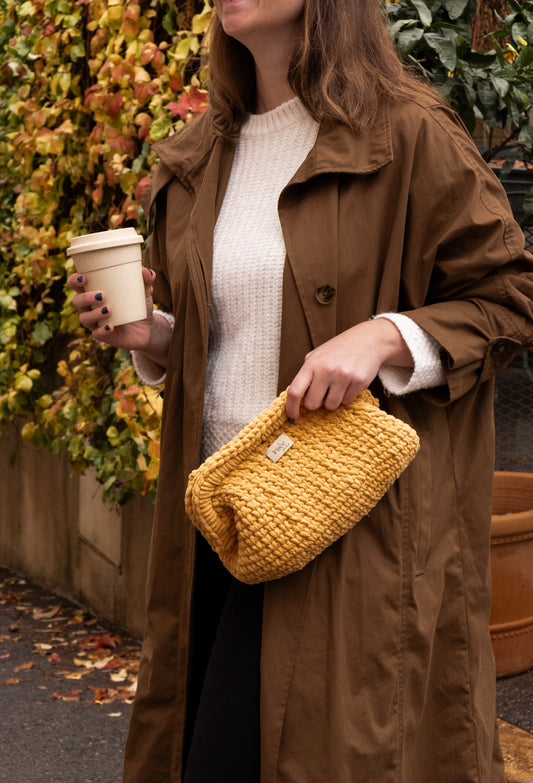 Bolsa Rosie Maxi - Doré pailleté