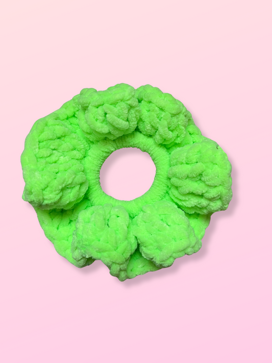 🪩 Scrunchie Francie Vert Fluo - Large