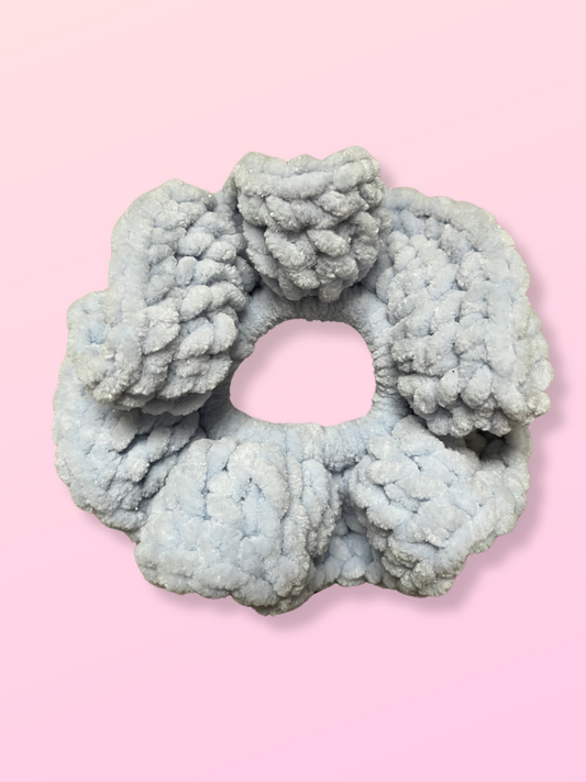 🪩 Scrunchie Francie Bleu pailleté - Large