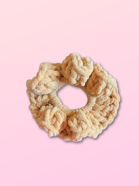 🪩 Scrunchie Francie Doré pailleté - Large