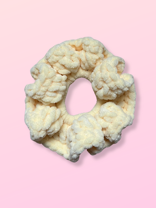 🪩 Scrunchie Francie Jaune pâle - Large