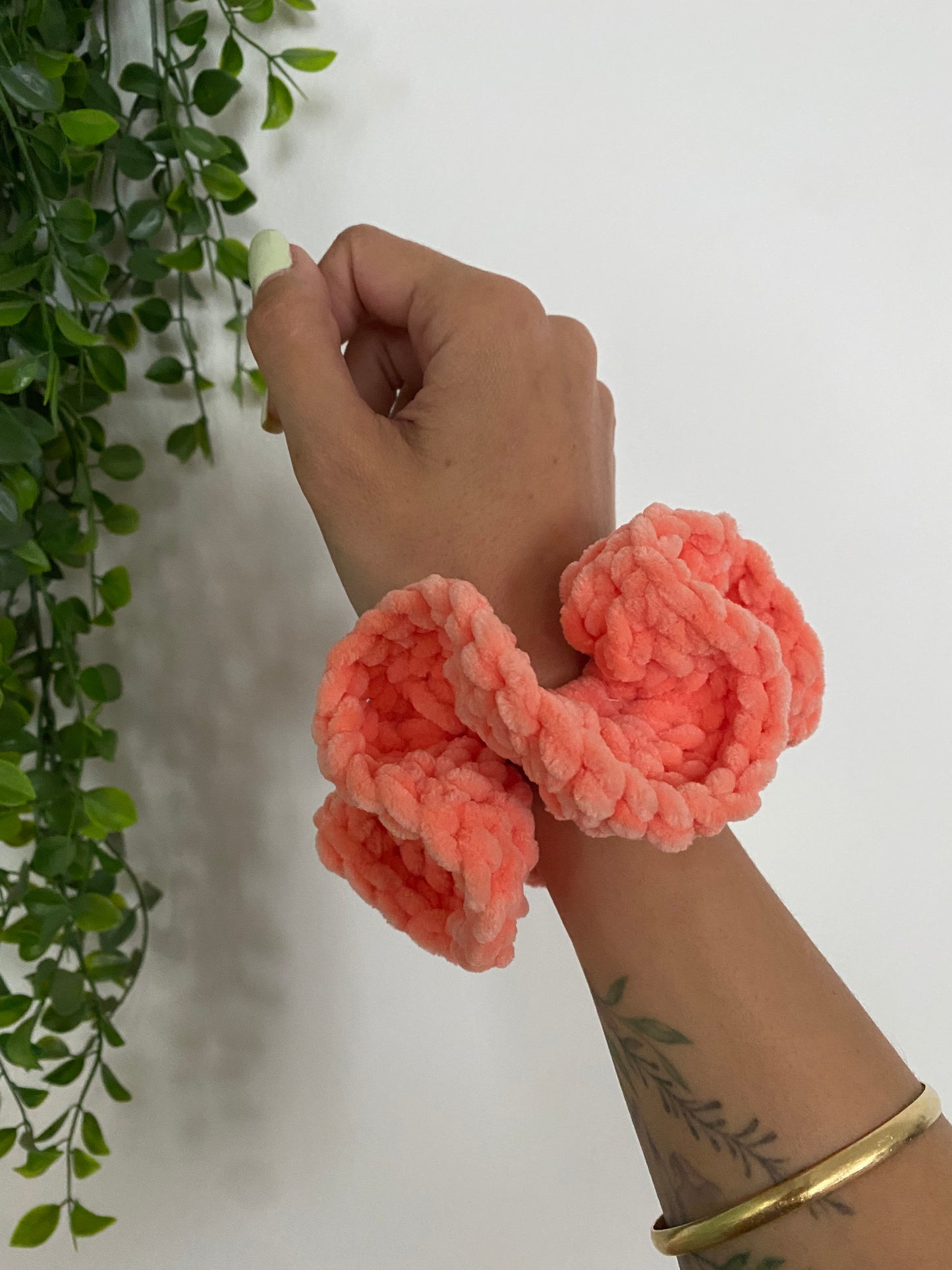 Scrunchie Francie Corail - Large