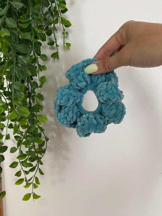 Scrunchie Francie Vert lagon - Large