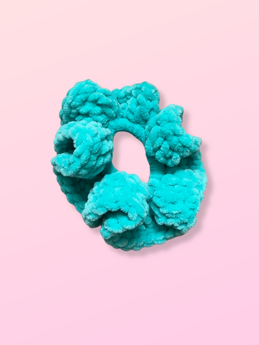 🪩 Scrunchie Francie Vert d’eau pailleté - Large