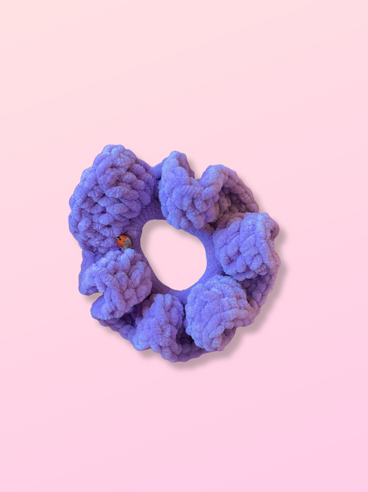 Francie Scrunchie Purple Glitter - Large