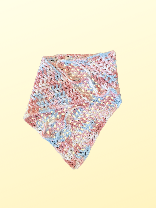 🪩 Bandana Multicolore ajouré - Coton 🐚