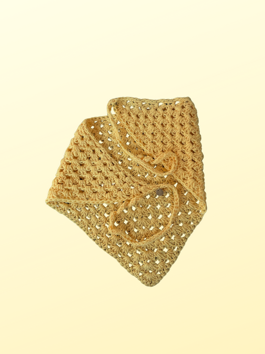 🪩 Bandana Sasha Jaune - Coton 🐚