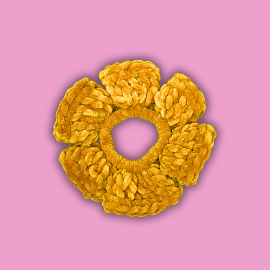 Gros scrunchie - Safran